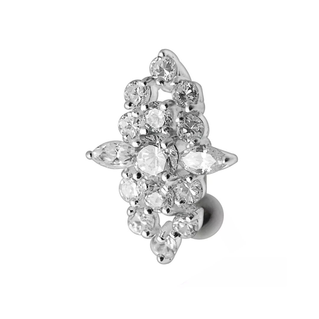 Jewelled Shield Navel 1.6 x 10mm