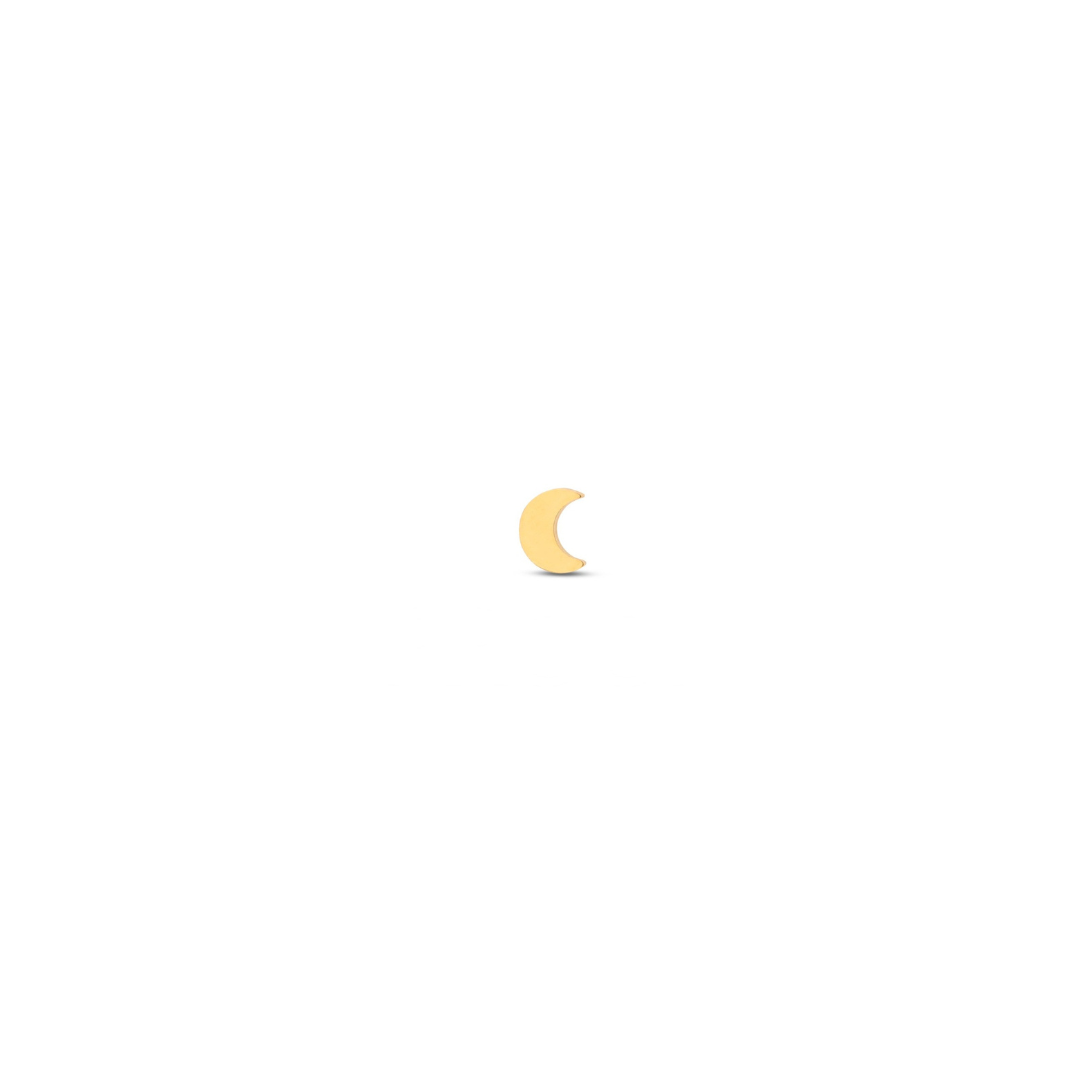 Trident 24kt Gold PVD Titanium Internally Threaded Mini Moon Attachment
