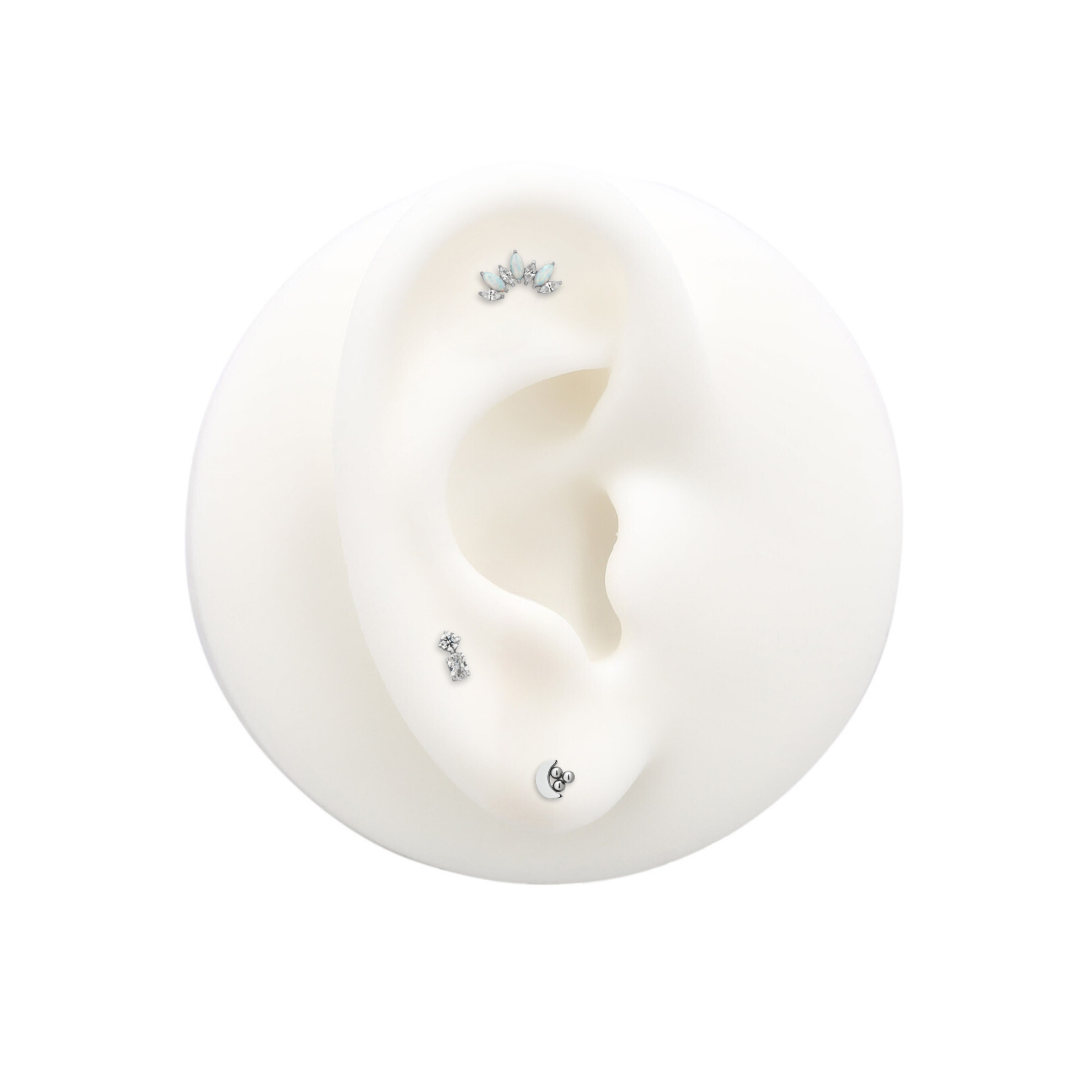 Trident Threadless Moon With Cluster Stars Attachment