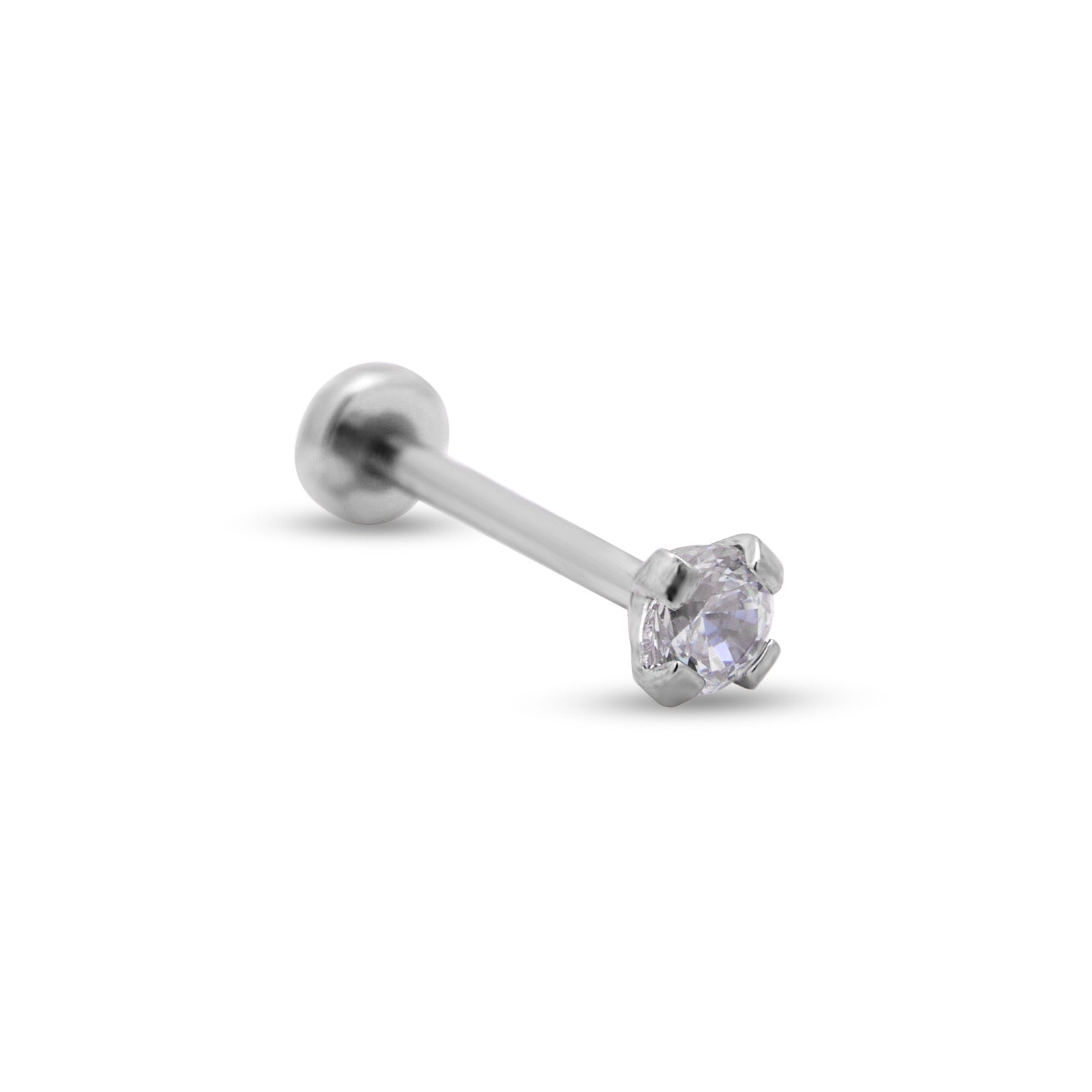 Trident Internally Threaded Nose Labret - Prong Set