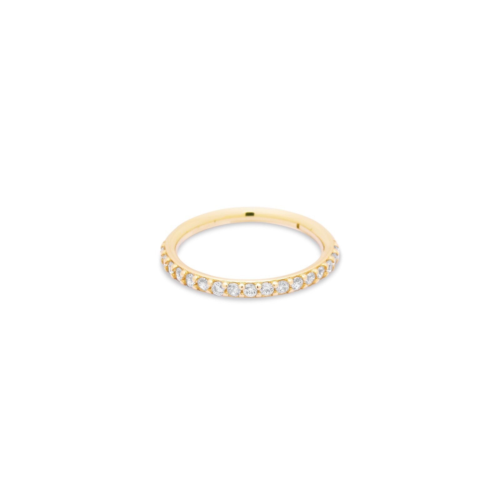 14kt Gold Jewel Hinge Ring