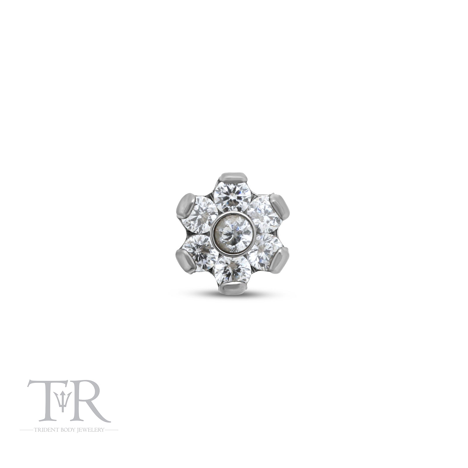 Trident Internally Threaded Jewelled Flower Attachment