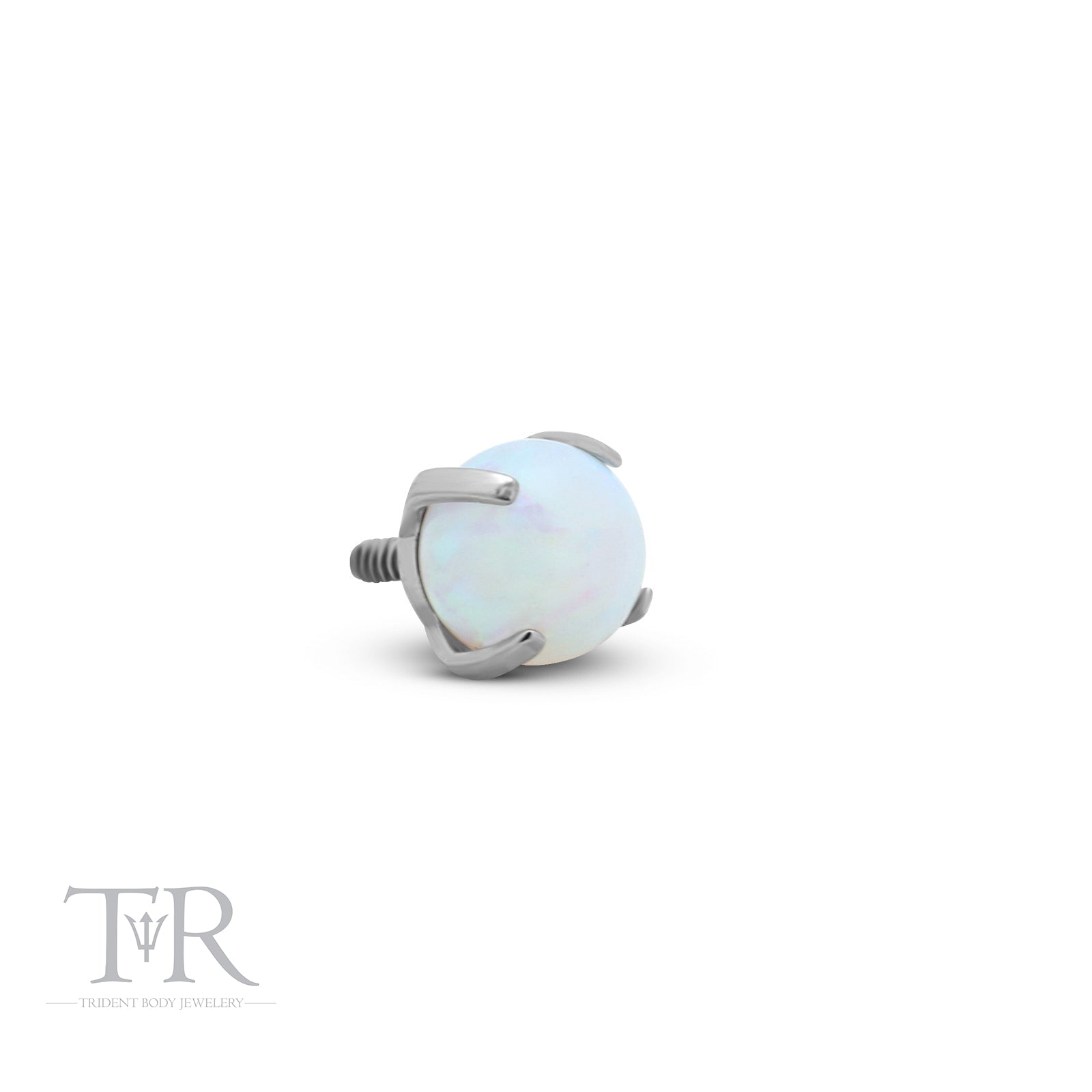 Trident Internally Threaded Prong Set Opal Ball Attachment