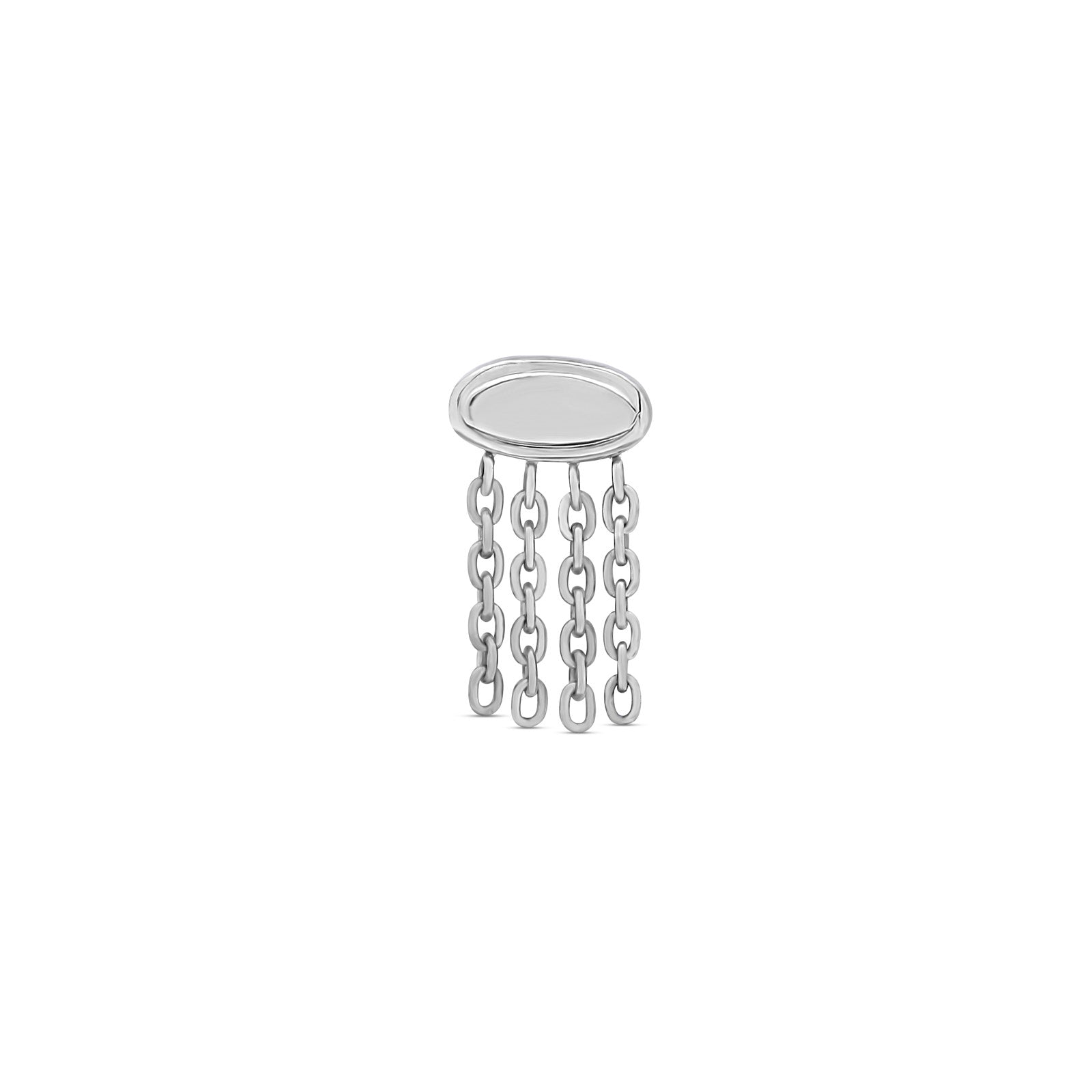Trident Threadless Tribal Disk With Chains Attachment
