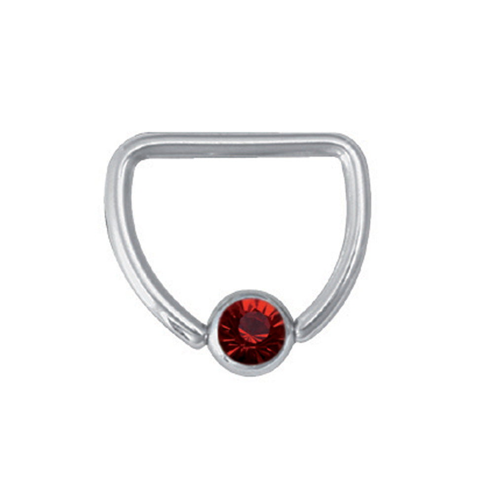 Captive Bead Ring w Stone