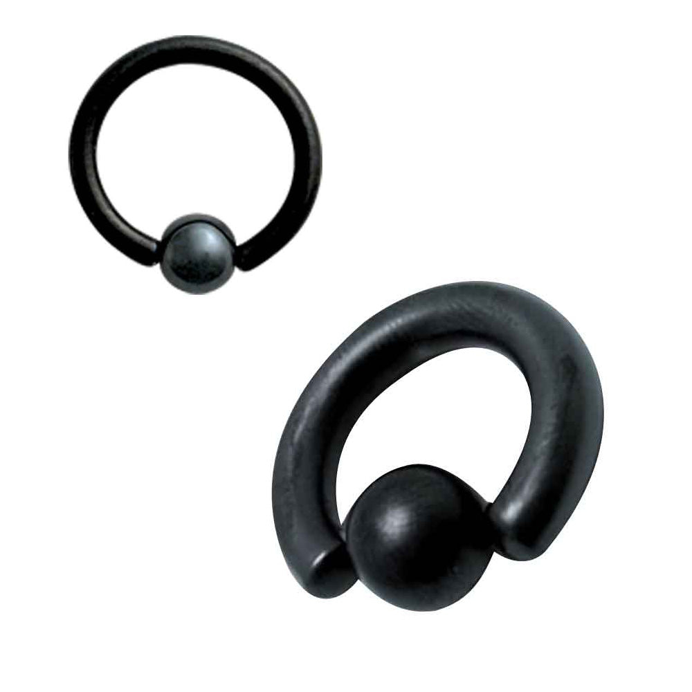 Blackline Captive Bead Ring