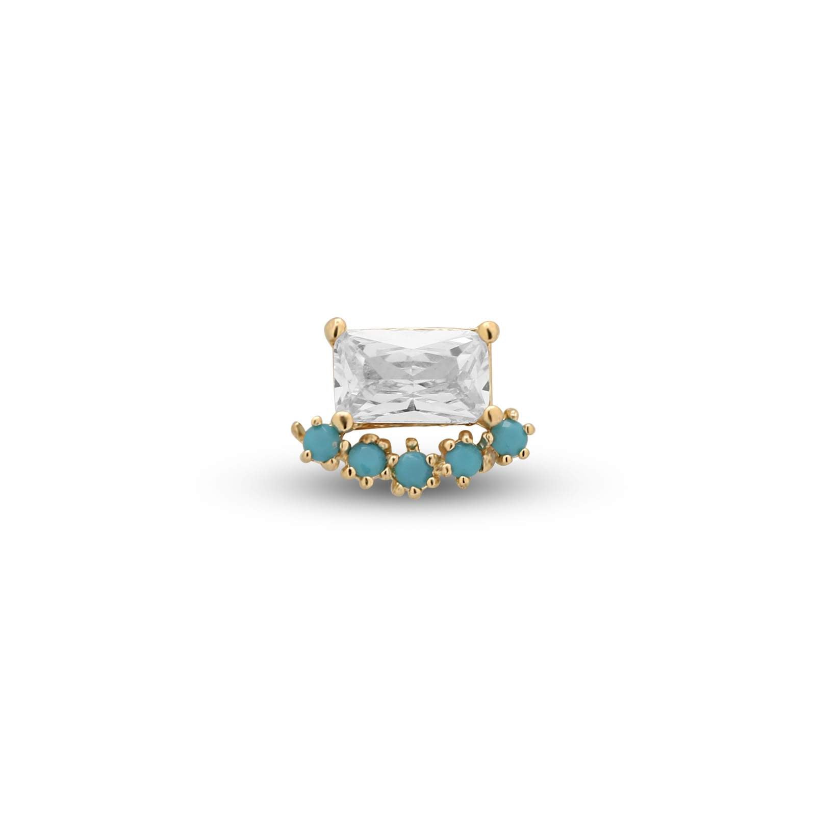 14kt Gold Threadless Attachment - Toras