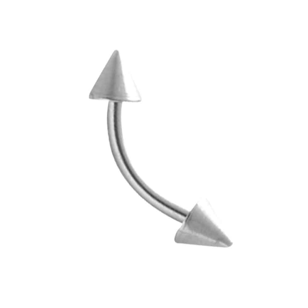 Titane Curved Barbell w Spike