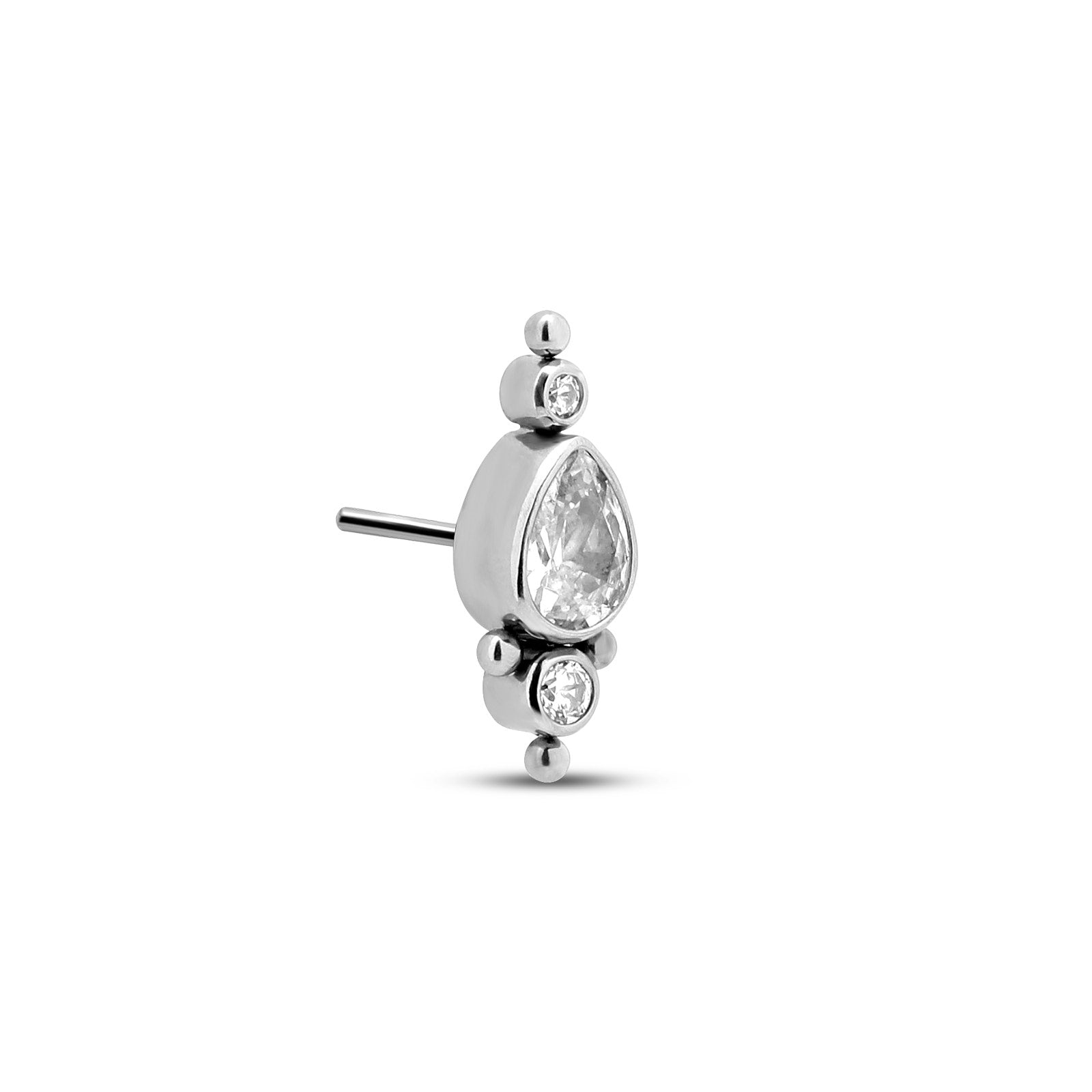 Trident Threadless Cluster Jewel - Tear Cluster Attachment