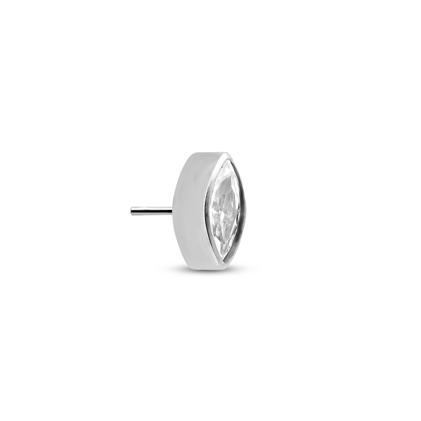 Trident Threadless Jewelled Ovate Attachment