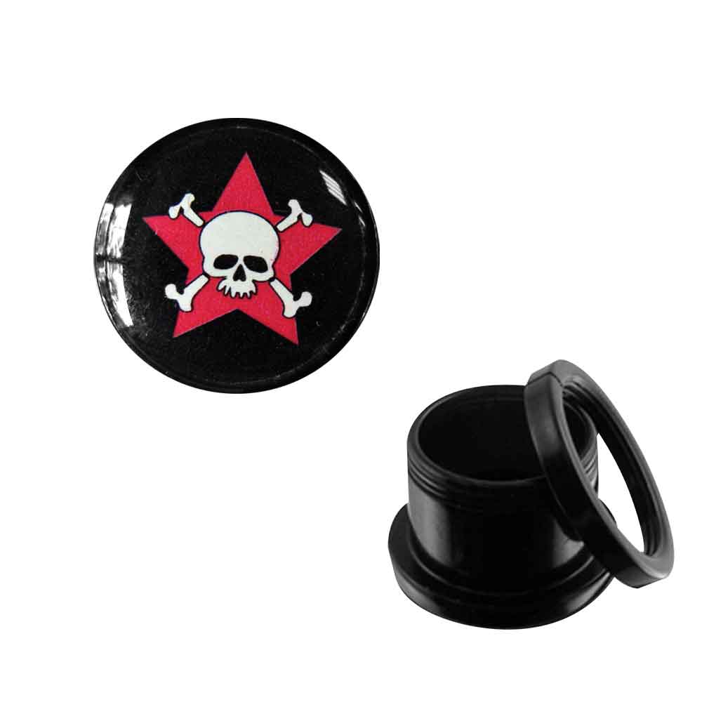 Death's Head Acrylic Plug