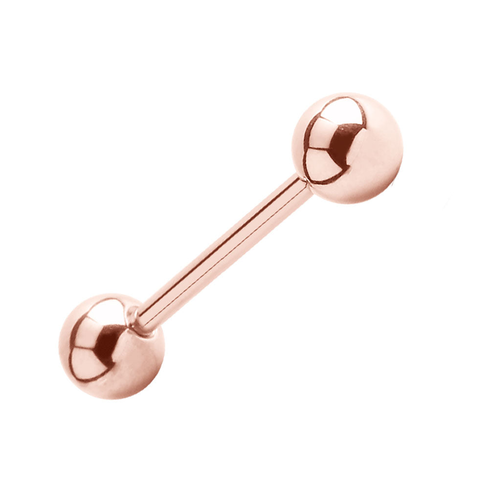 Rose Gold Straight Barbell