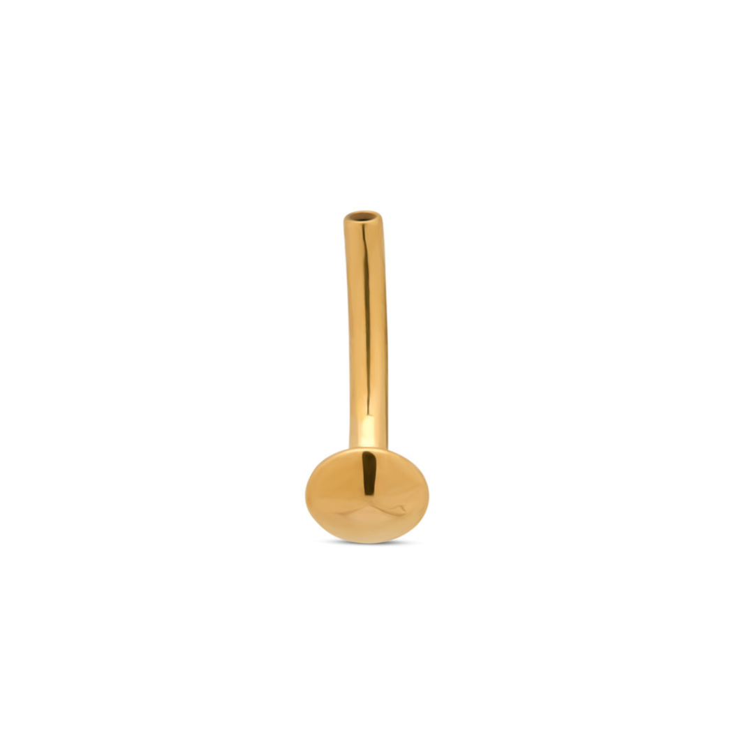 Trident 24kt Gold PVD Titanium Threadless Floating Navel