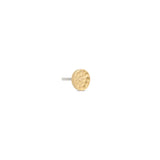 14kt Gold Threadless - Hammer Disk