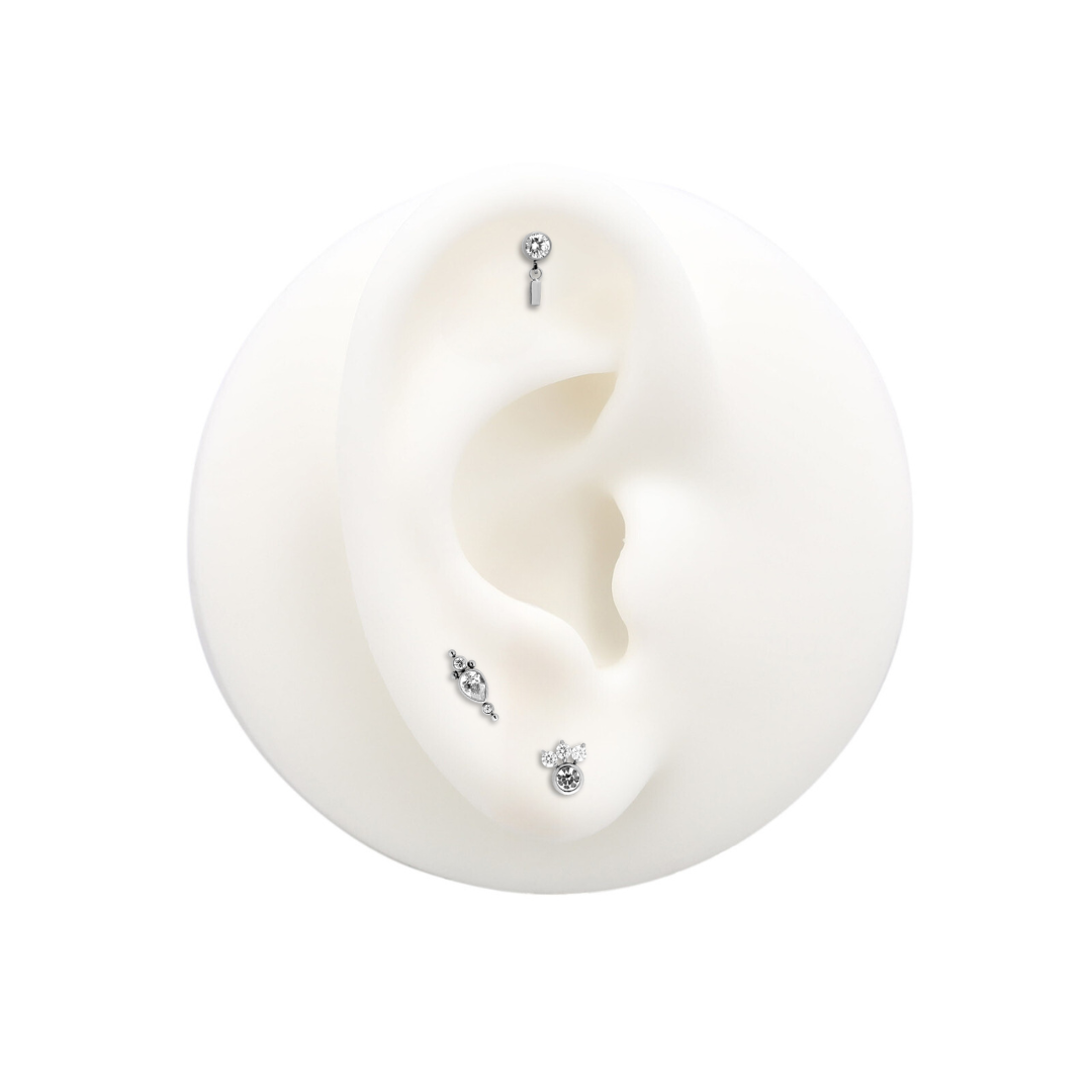 Trident Threadless Jewelled Tia Attachment