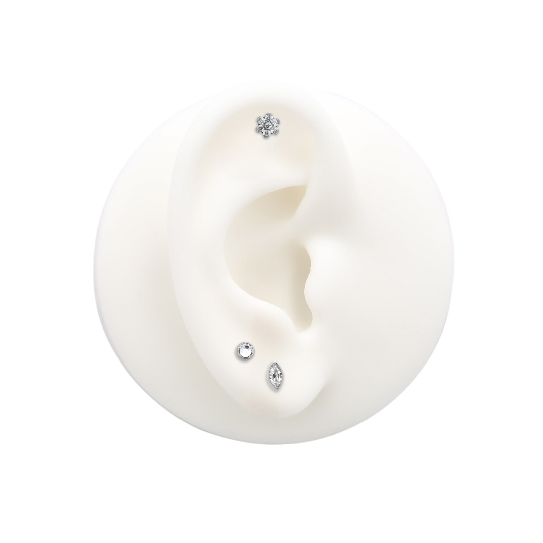 Trident Internally Threaded Jewelled Flower Attachment