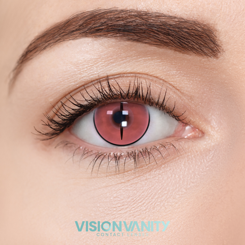 Pink Blade Contact Lenses Novelty - Vision Vanity