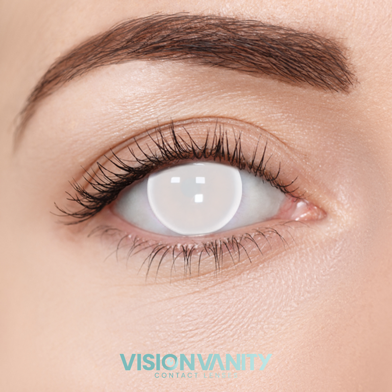 White Eye Contact Lenses Novelty - Vision Vanity