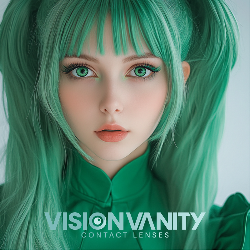 Super Green Contact Lenses Novelty - Vision Vanity