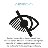 White Eye Contact Lenses Novelty - Vision Vanity