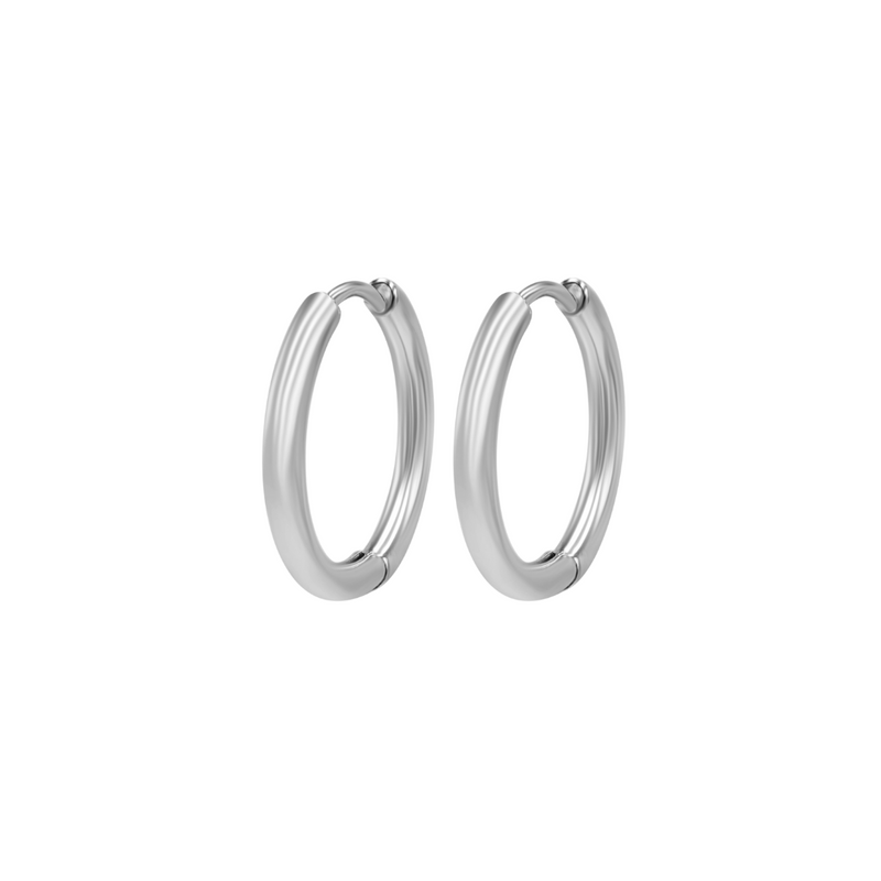 Bespoke Earring Hoop Pair 2.5mm x 16mm - Steel