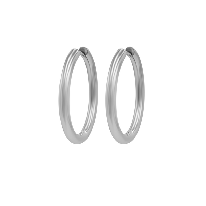 Bespoke Earring Hoop Pair 2.5mm x 20mm - Steel