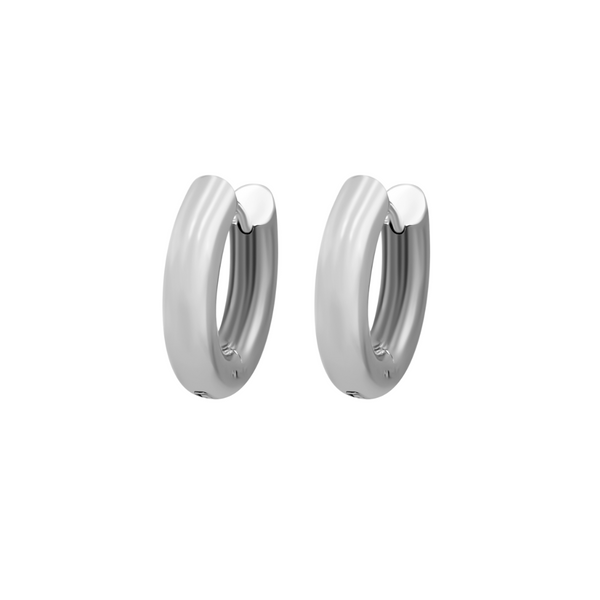 Bespoke Earring Hoop Pair 4mm x 10mm - Steel