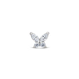 Trident Threadless Jewelled Butterfly Attachment