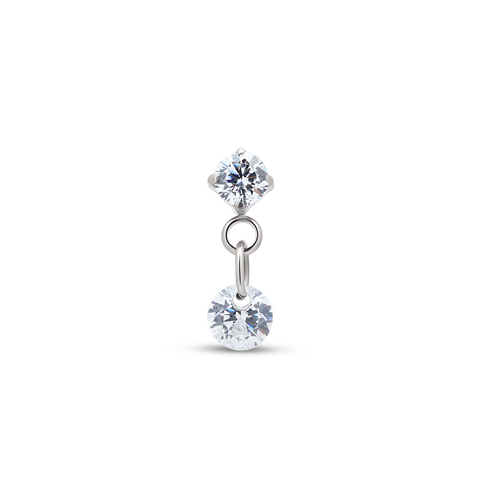 Trident Threadless Dangle Round Stones Attachment