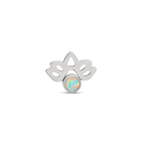 Trident Threadless Lotus With Opal Attachment