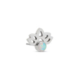 Trident Threadless Lotus With Opal Attachment