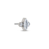 Trident Threadless Marquise Stone w CZ Attachment