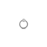 Trident Threadless Ring With 2.5mm Jewel Attachment