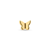 Trident 24kt Gold PVD Titanium Threadless Butterfly Attachment