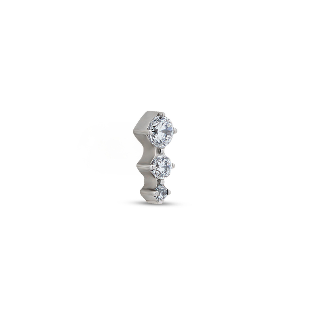 Trident Internally Threaded Round 3 Stones Attachment
