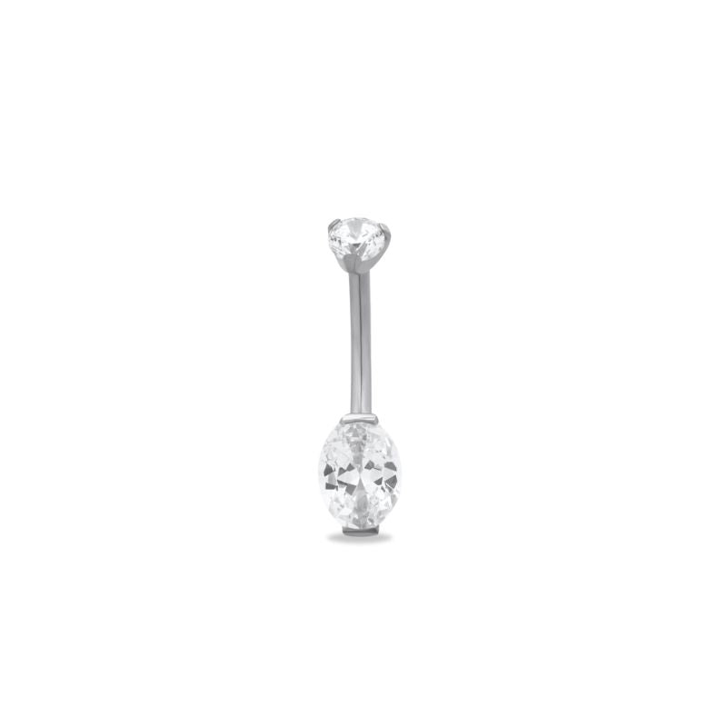 Titanium Internal 2 Prong Mini Navel