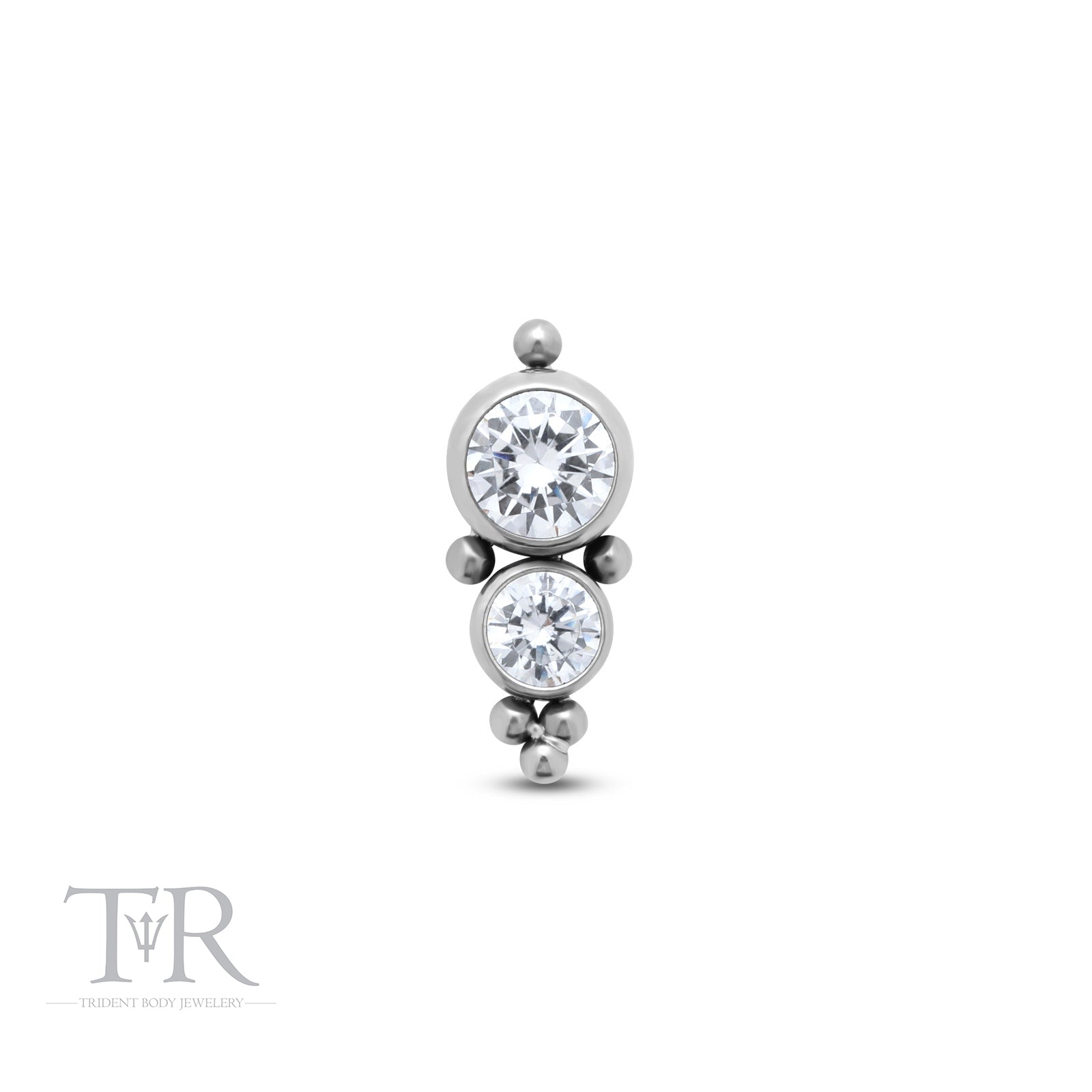 Trident Internally Threaded 2 Jewel Cluster Attachment