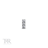 Trident Jewelled 3 Stone Bar Attachment 16G