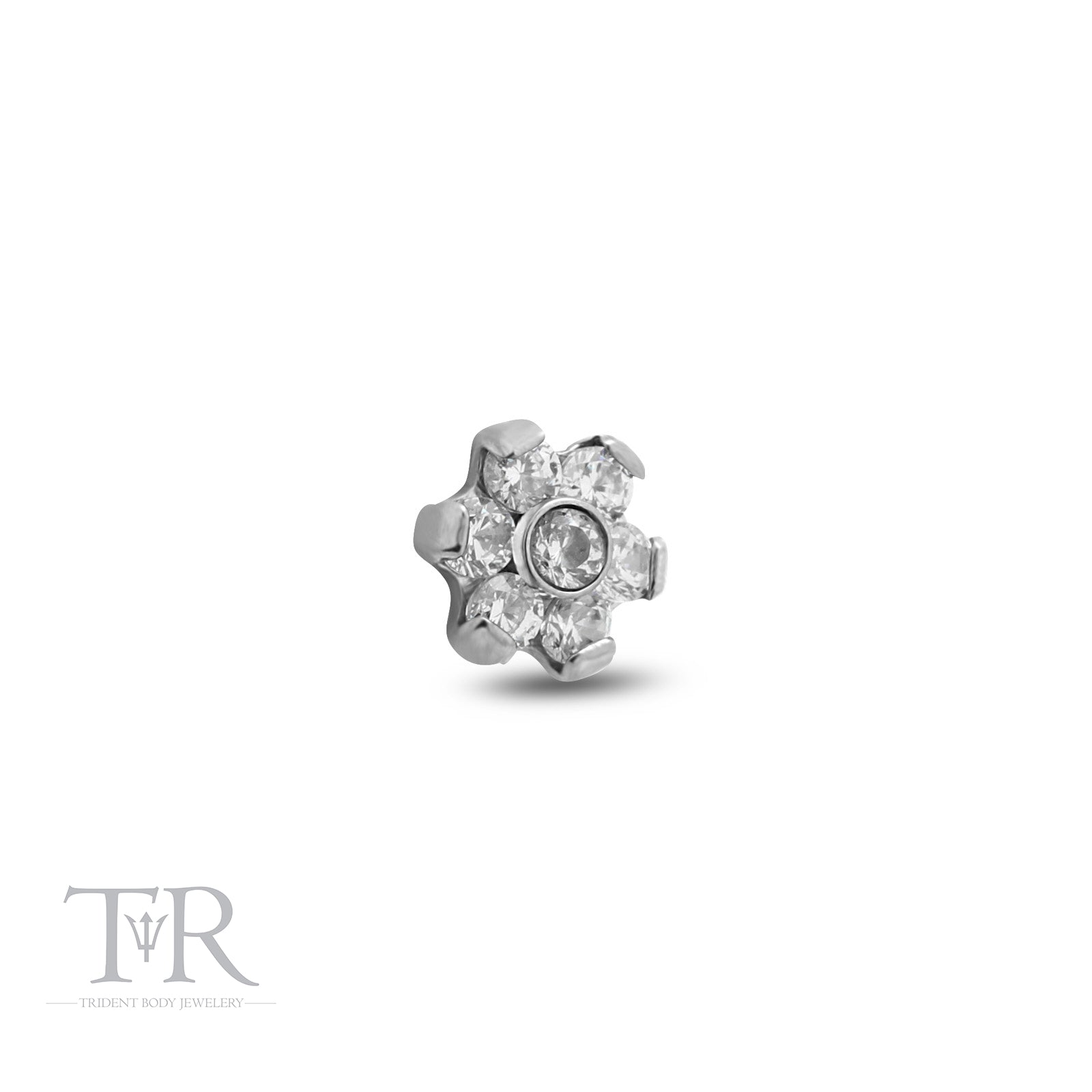 Trident Internally Threaded Jewelled Flower Attachment