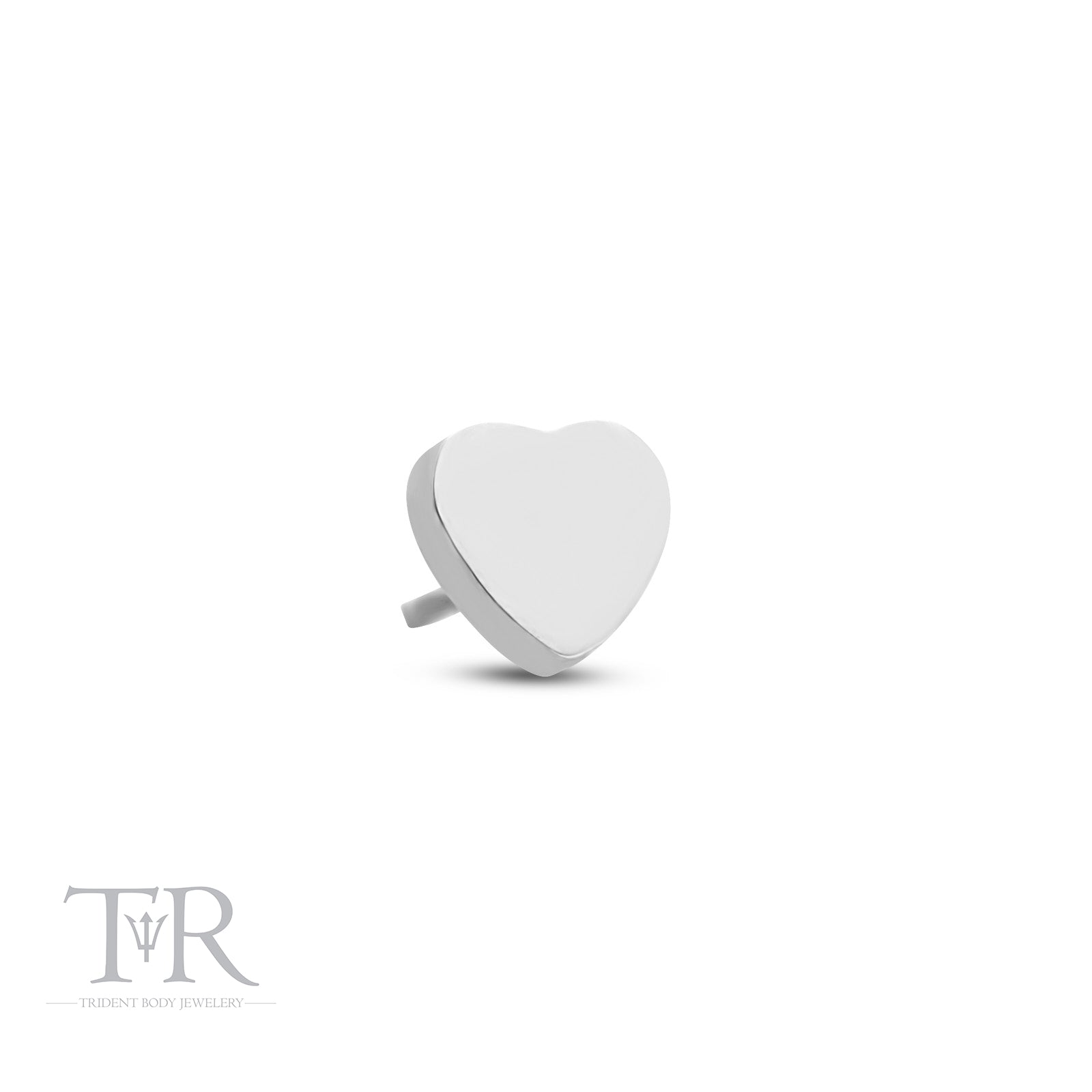 Trident Titanium Threadless Heart Attachment