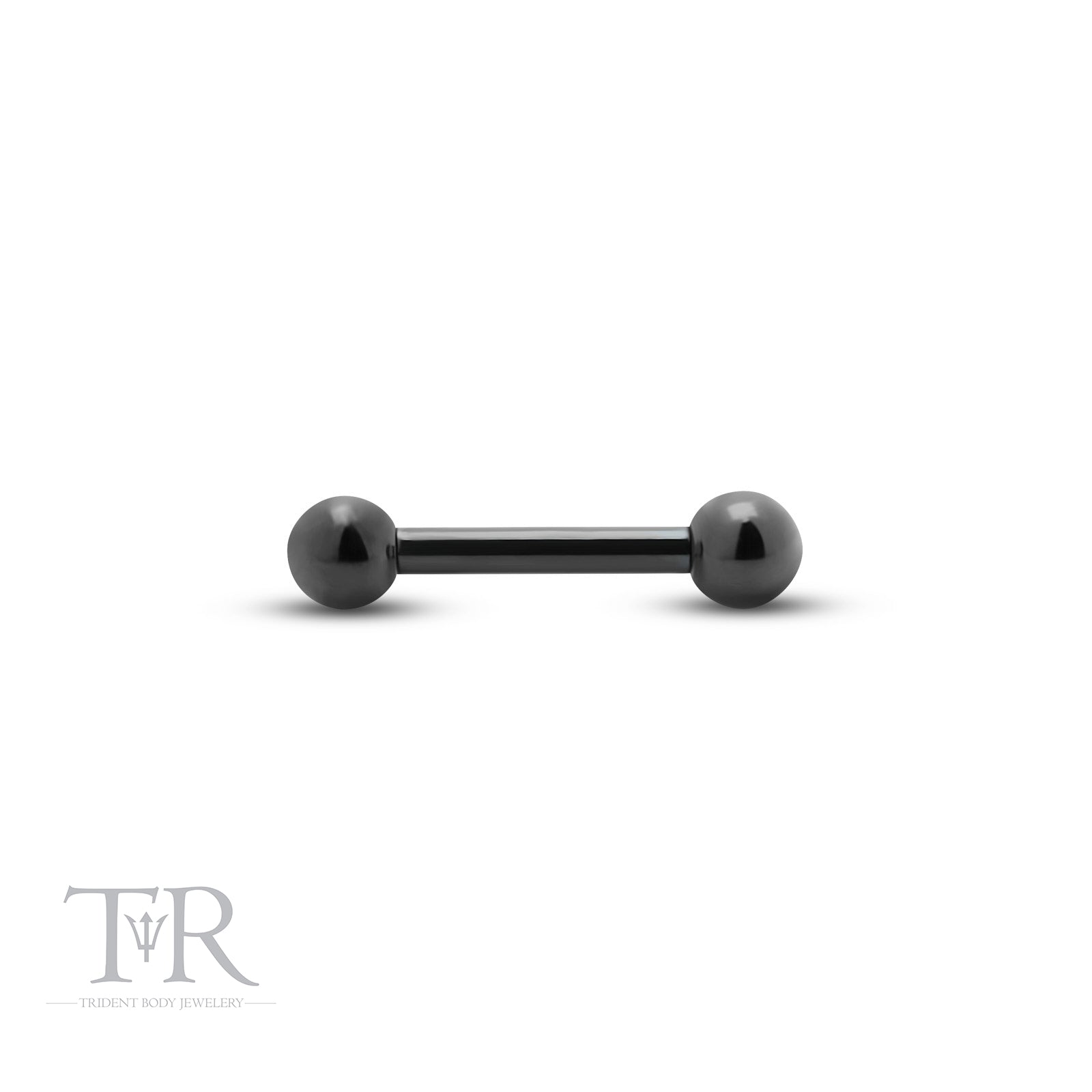 Trident Black PVD Titanium Internally Threaded Straight Barbell
