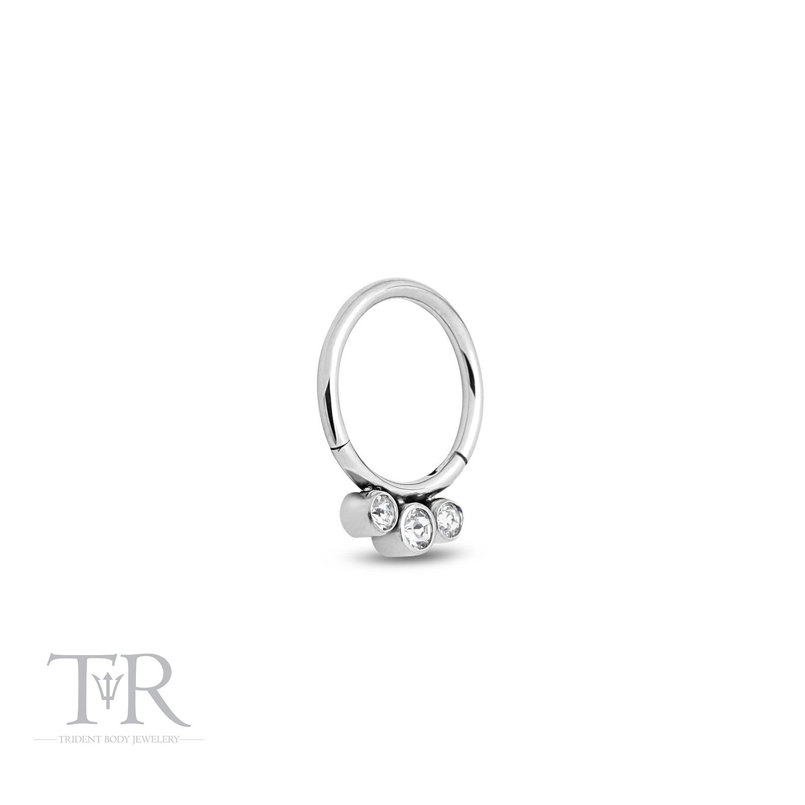 Trident 3 Gem Hinged Ring
