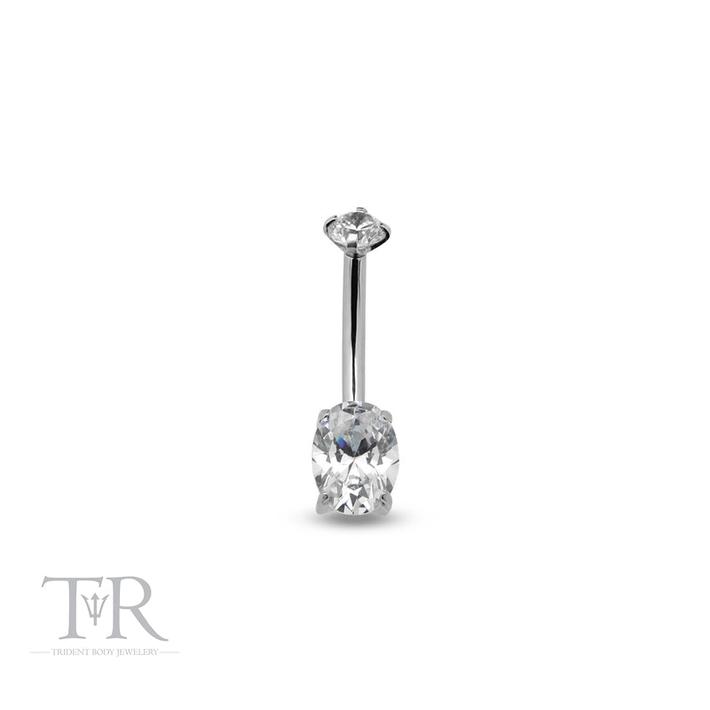 Trident Internally Threaded Oval Navel