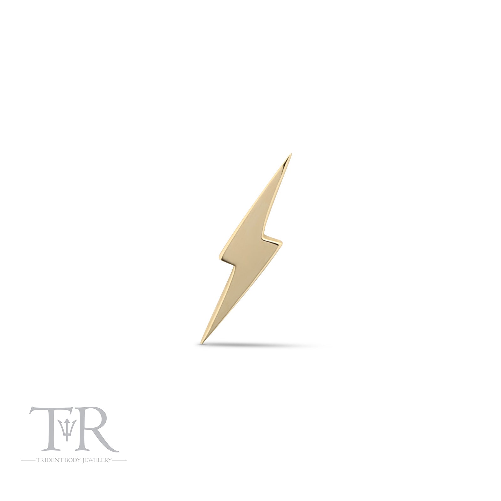 14kt Gold Threadless Lightening Attachment