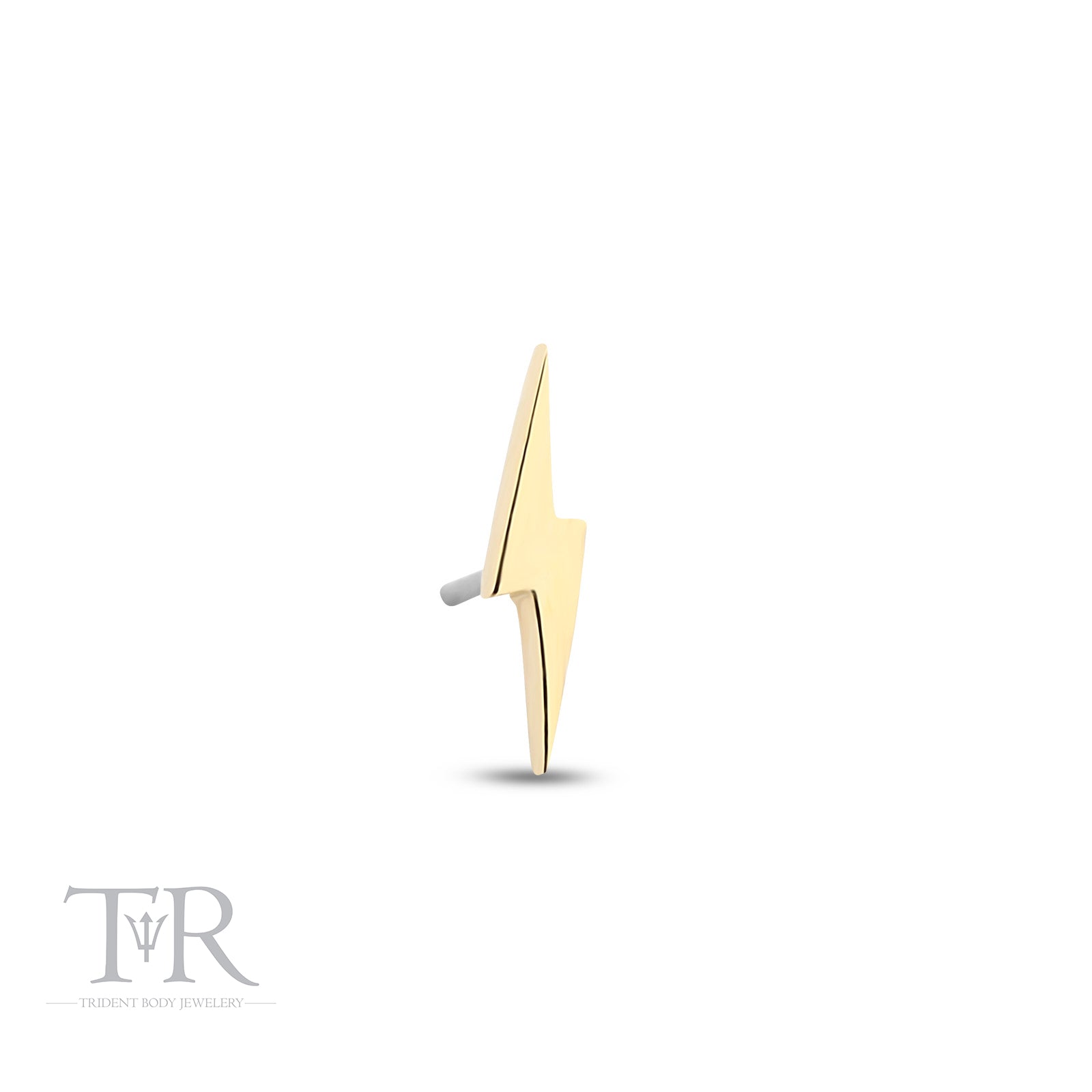 14kt Gold Threadless Lightening Attachment