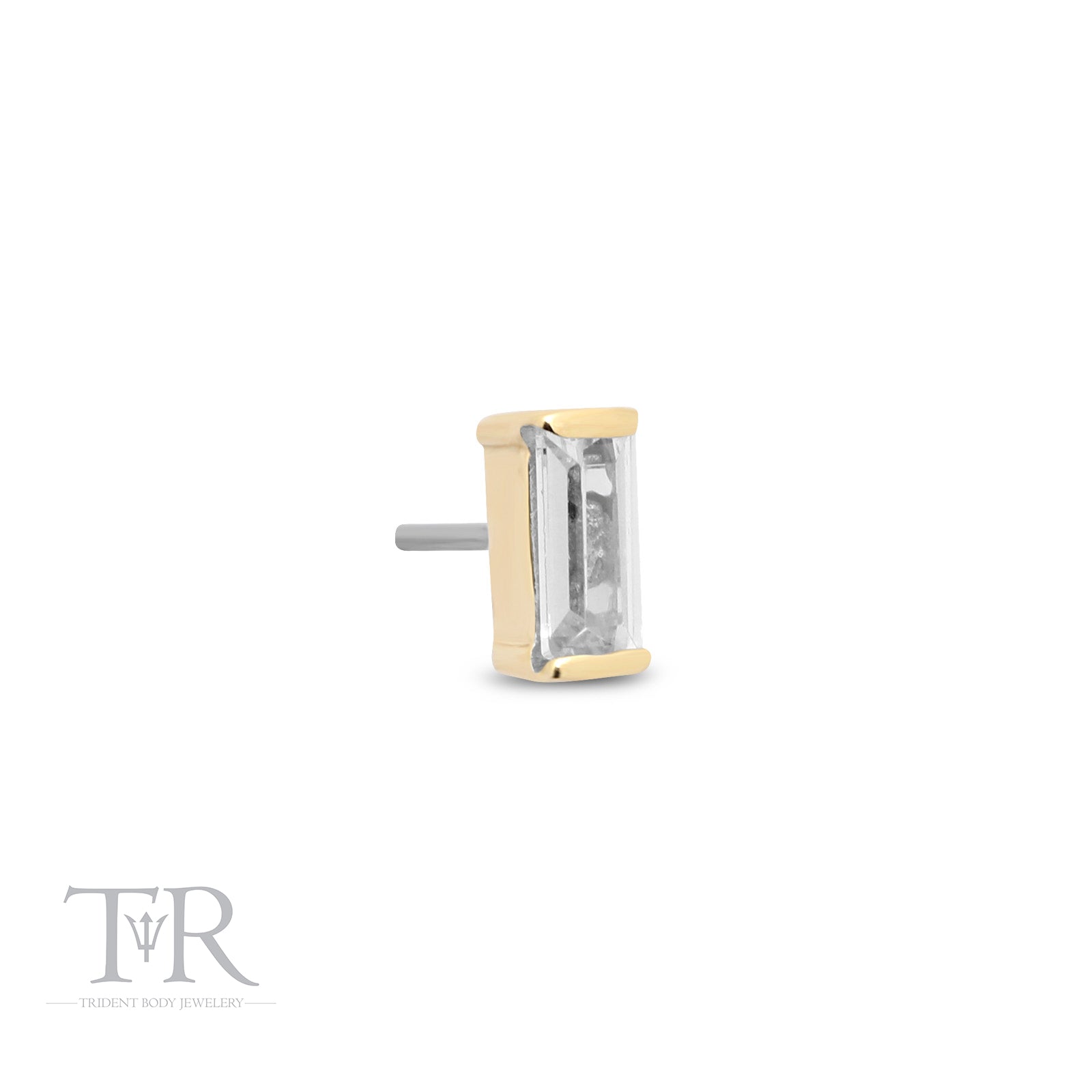 14kt Gold Threadless Bijou Attachment