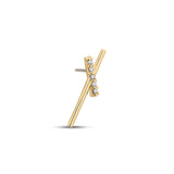 14kt Gold Threadless Attachment - Diana Right