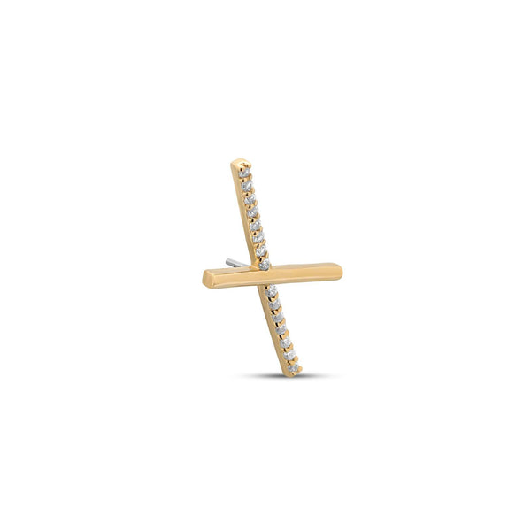 14kt Gold Threadless Attachment - Hera Left