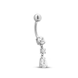 Internally Threaded Titanium Dangle Navel Bar