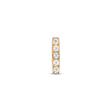 Trident 24kt Gold PVD Jeweled 5 Stone Bar Attachment